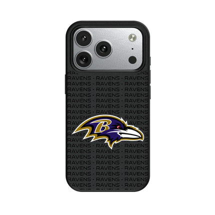 Baltimore Ravens Text Backdrop MagSafe Compatible Phone Case for Apple iPhone
