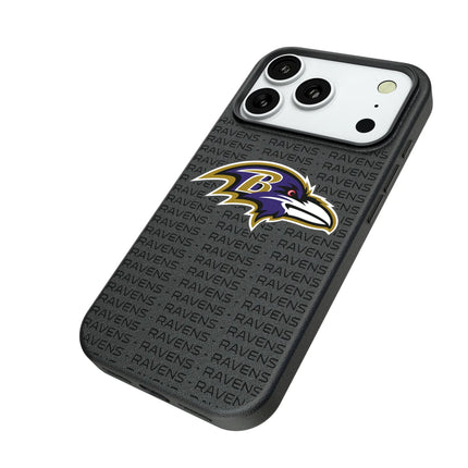 Baltimore Ravens Text Backdrop MagSafe Compatible Phone Case for Apple iPhone