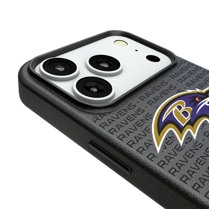 Baltimore Ravens Text Backdrop MagSafe Compatible Phone Case for Apple iPhone