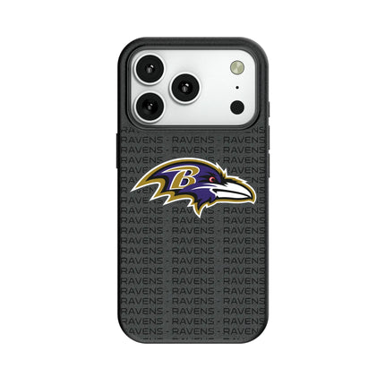 Baltimore Ravens Text Backdrop MagSafe Compatible Phone Case for Apple iPhone