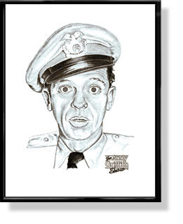 Barney Fife Lithograph - Pencil Rendition