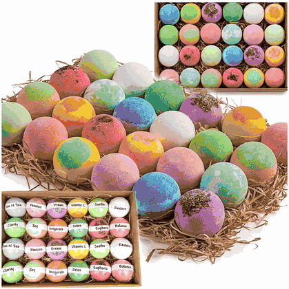 Bath Bomb Gift Set - 24 Pieces