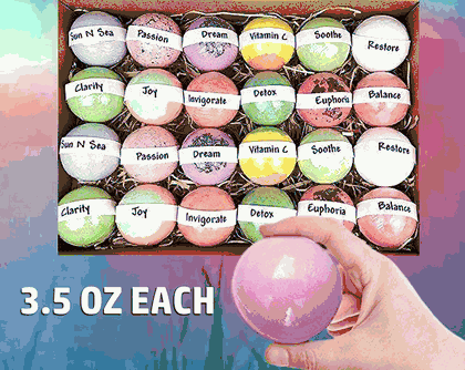 Bath Bomb Gift Set - 24 Pieces