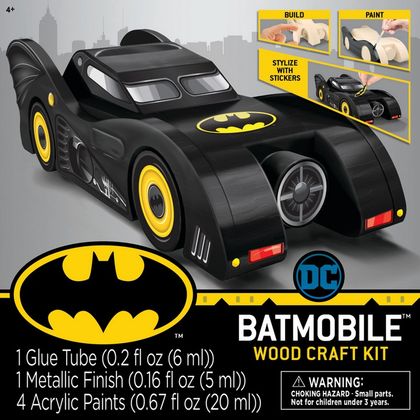 Batman Batmobile Wood Paint Kit
