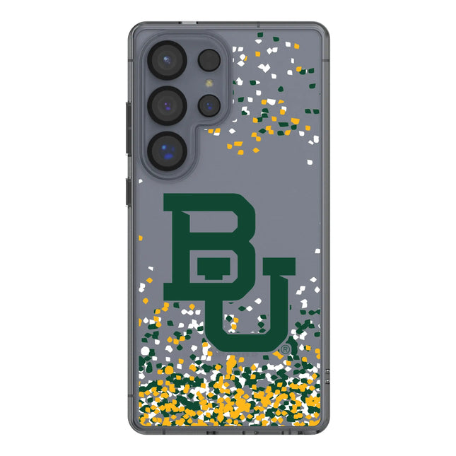 Baylor University Bears Confetti Clear Phone Case for Samsung Galaxy