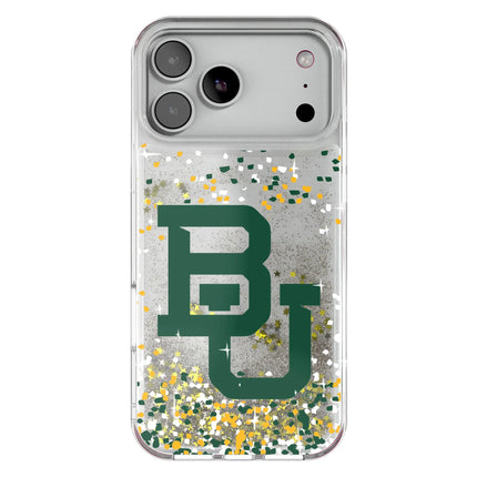 Baylor University Bears Confetti Glitter Phone Case for Apple iPhone