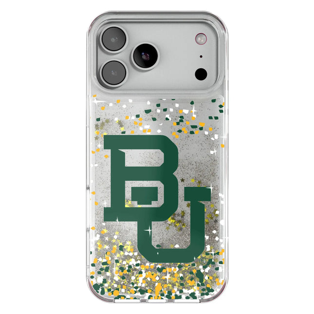 Baylor University Bears Confetti Glitter Phone Case for Apple iPhone
