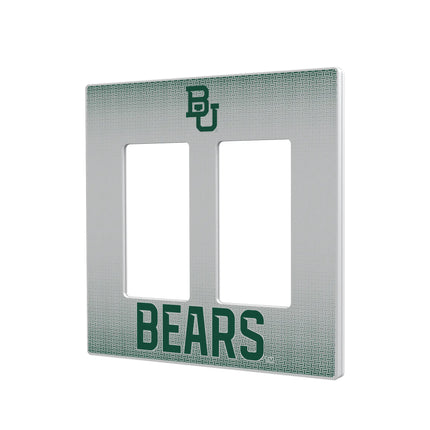 Baylor University Bears Linen Hidden-Screw Light Switch Plate