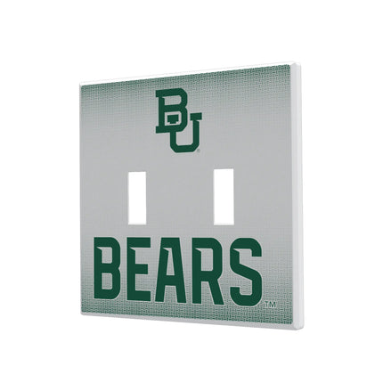 Baylor University Bears Linen Hidden-Screw Light Switch Plate