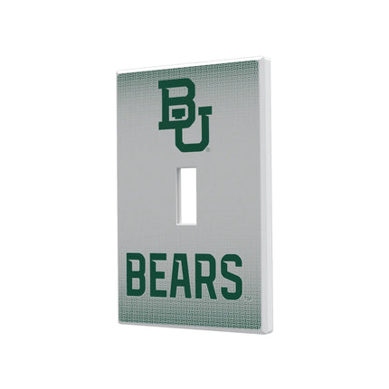 Baylor University Bears Linen Hidden-Screw Light Switch Plate