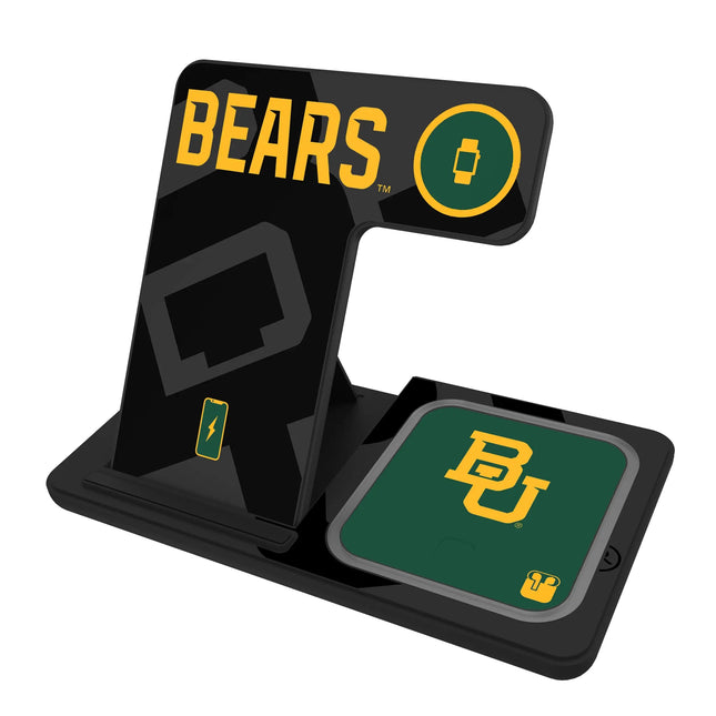 Baylor University Bears Monocolor Tilt 3 in 1 Charging Station