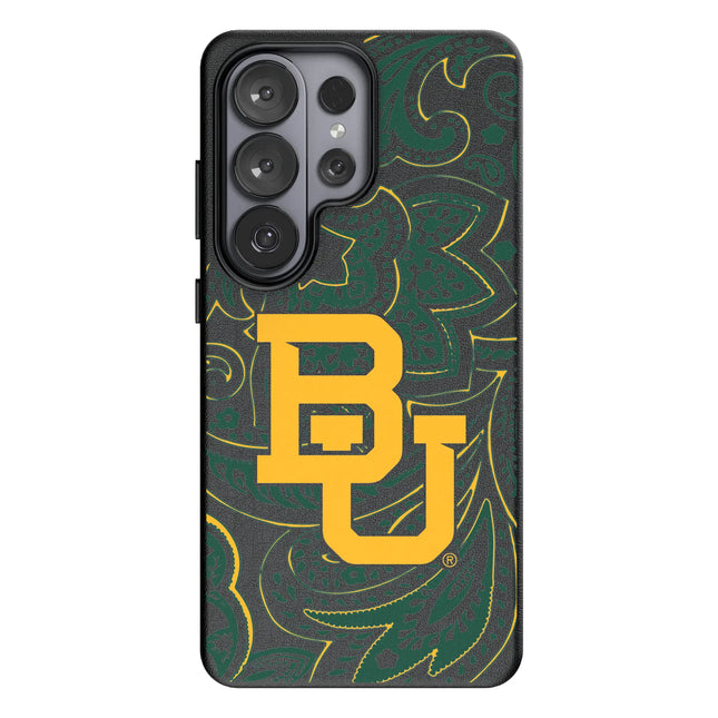 Baylor University Bears Paisley MagSafe Compatible Phone Case for Samsung Galaxy