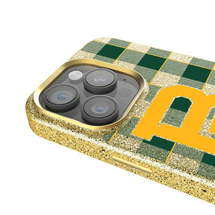 Baylor University Bears Plaid Bling Phone Case for Apple iPhone
