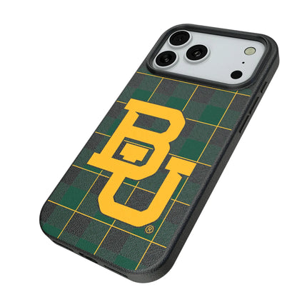 Baylor University Bears Plaid MagSafe Compatible Phone Case for Apple iPhone