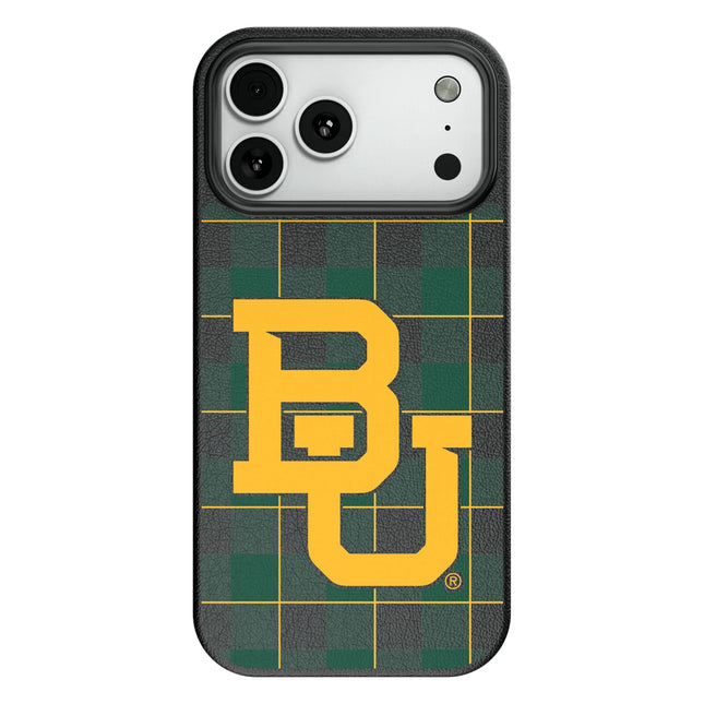 Baylor University Bears Plaid MagSafe Compatible Phone Case for Apple iPhone