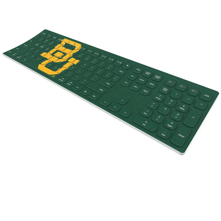 Baylor University Bears Solid Curved Wireless Keyboard