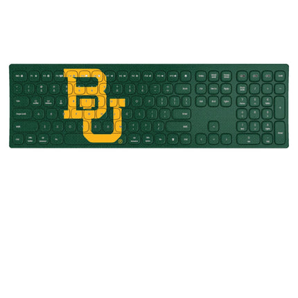Baylor University Bears Solid Curved Wireless Keyboard