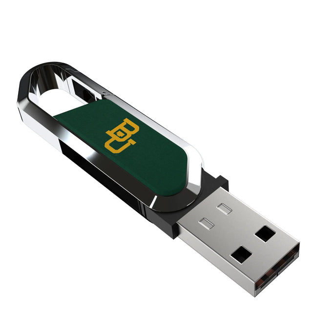 Baylor University Bears Solid USB 64GB Clip Style Flash Drive