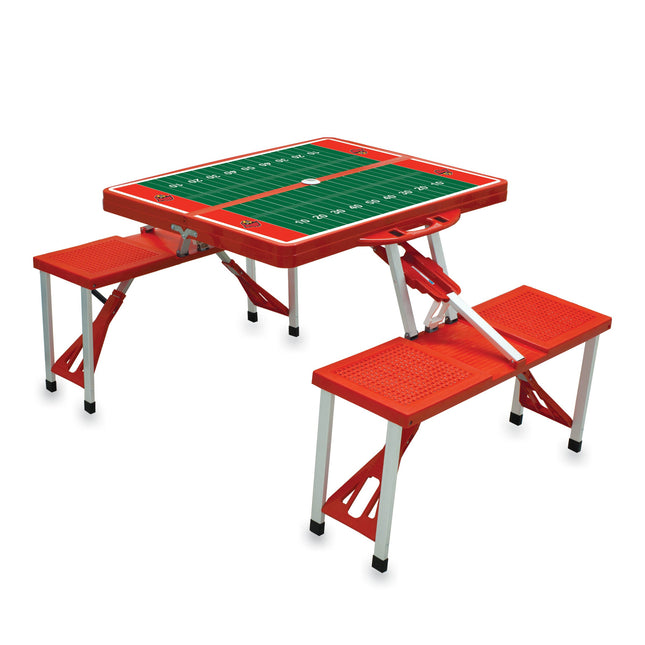 Louisville Cardinals Football Field Picnic Table Folding Table Seats