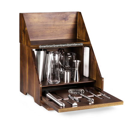 Los Angeles Chargers Madison Acacia Tabletop Bar Set