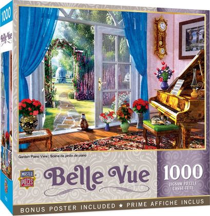 Belle Vue Garden Piano View 1000 Piece Puzzle