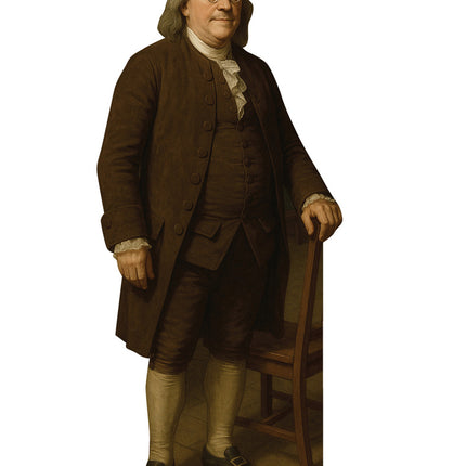 Benjamin Franklin Lifesize Cardboard Cutout
