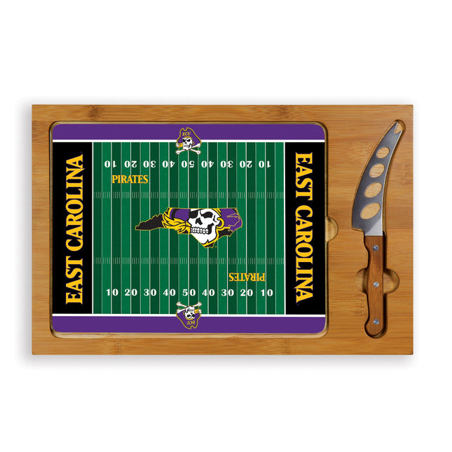 East Carolina Pirates Football Field Cutting Board & Knife Set