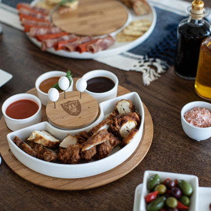 Las Vegas Raiders - Symphony Appetizer Serving Tray Set