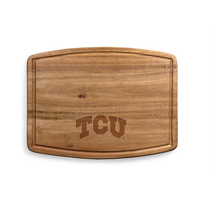 TCU Horned Frogs - Ovale Acacia Cutting Board