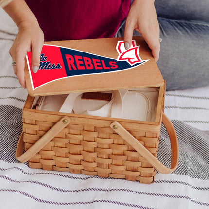 Ole Miss Rebels - Poppy Personal Picnic Basket