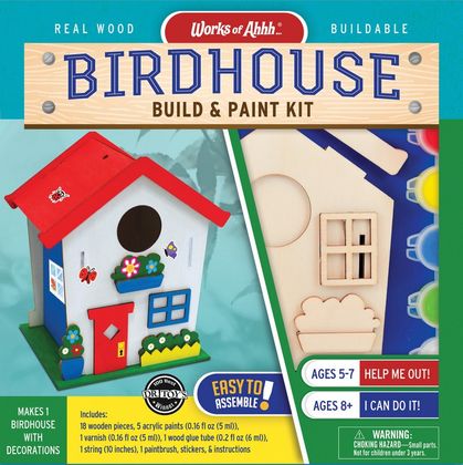 Birdhouse Buildable Wood Paint Kit