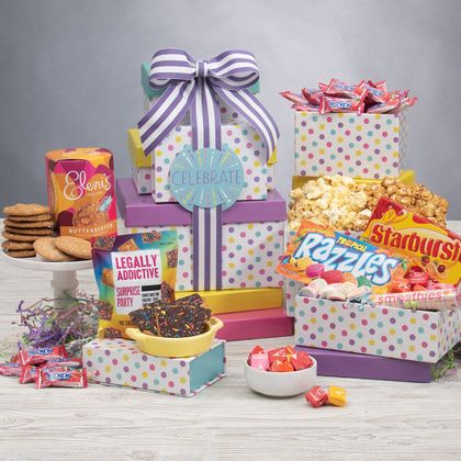 Birthday Celebration Gift Tower