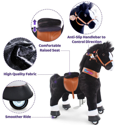 Model U® Horse Ride-On Toy Age 4–7 – Black