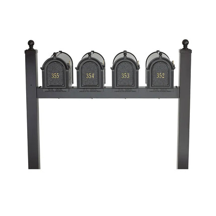 Personalized Multi Mailbox Quad Package