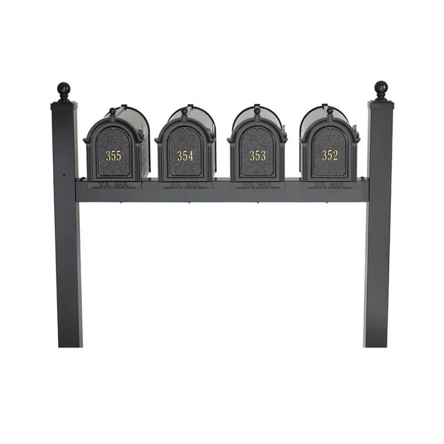 Personalized Multi Mailbox Quad Package