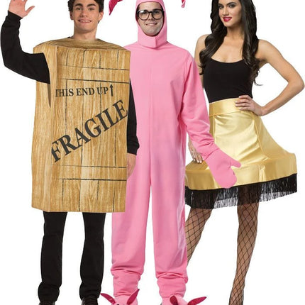 A Christmas Story Costume Set - Bunny, Leg Lamp, Crate