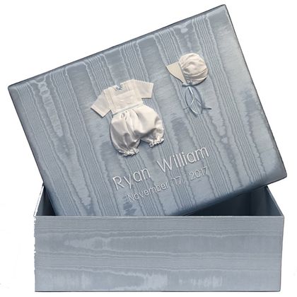 Blue Boy Personalized Baby Keepsake Box - Large