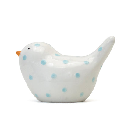 Blue Polka Dot Bird Bank
