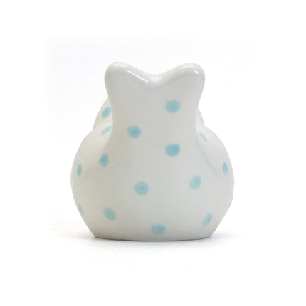Blue Polka Dot Bird Bank
