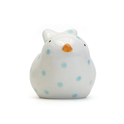 Blue Polka Dot Bird Bank