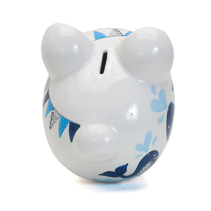 Blue Whale Large Piggy Bank