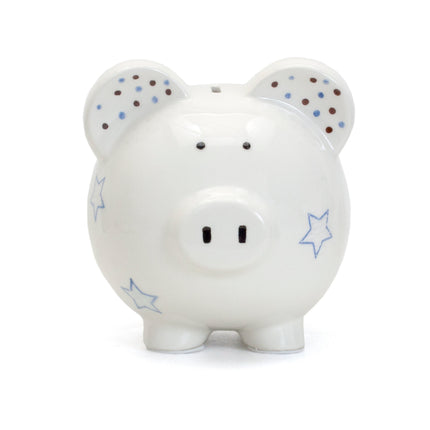 Blue Star Large Piggy Bank