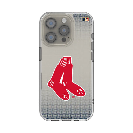 Boston Red Sox 1924-1960 - Cooperstown Collection Linen Clear Phone Case for Apple iPhone