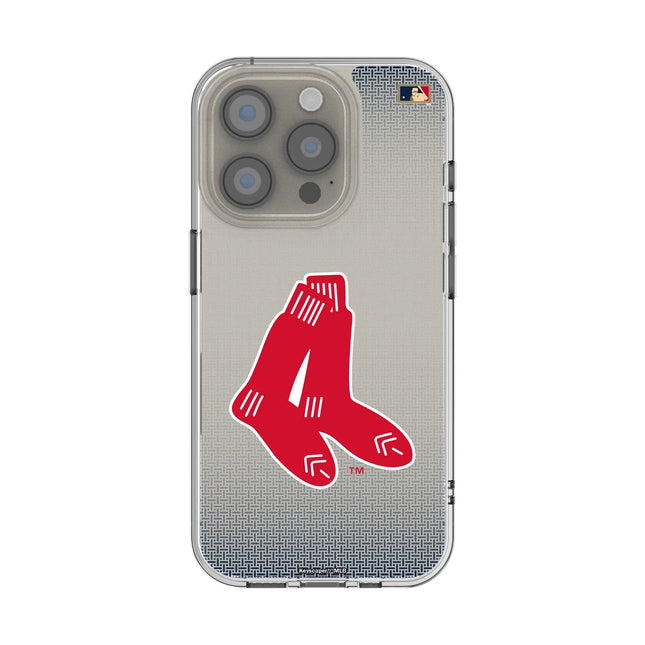Boston Red Sox 1924-1960 - Cooperstown Collection Linen Clear Phone Case for Apple iPhone