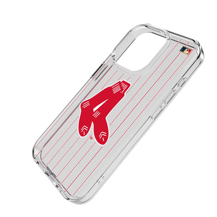 Boston Red Sox 1924-1960 - Cooperstown Collection Pinstripe Clear Phone Case for Apple iPhone