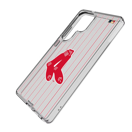 Boston Red Sox 1924-1960 - Cooperstown Collection Pinstripe Clear Phone Case for Samsung Galaxy