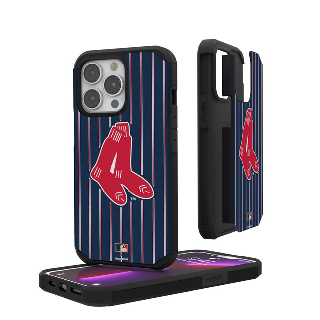 Boston Red Sox 1924-1960 - Cooperstown Collection Pinstripe Rugged Phone Case for Apple iPhone
