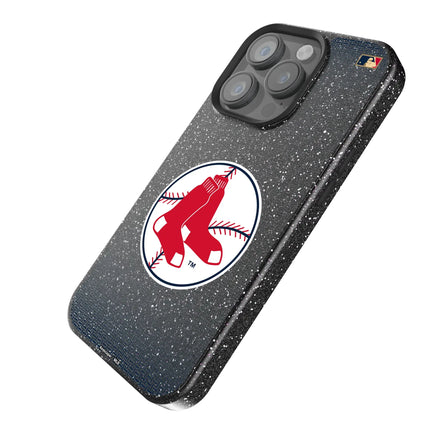 Boston Red Sox 1970-1975 - Cooperstown Collection Linen Black Bling Phone Case for Apple iPhone