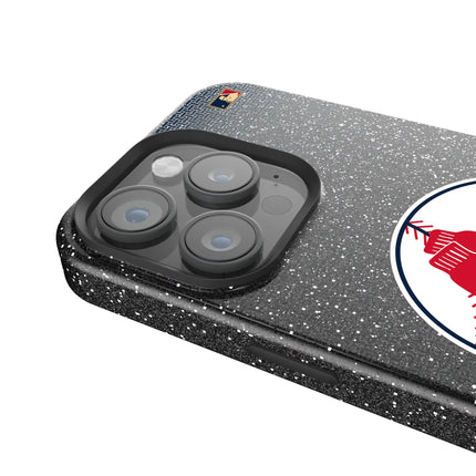 Boston Red Sox 1970-1975 - Cooperstown Collection Linen Black Bling Phone Case for Apple iPhone