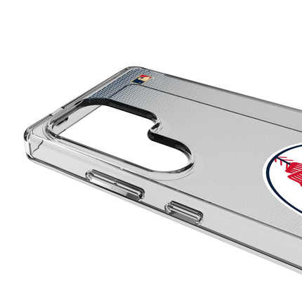 Boston Red Sox 1970-1975 - Cooperstown Collection Linen Clear Phone Case for Samsung Galaxy